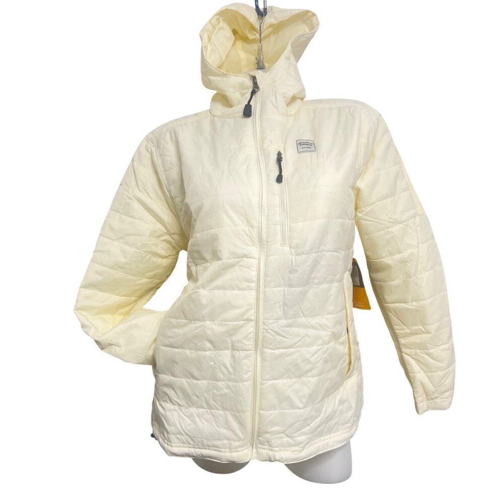 Eddie Bauer Beige Jacket Women's Matterhorn Workwear Hooded lightweight Size M
